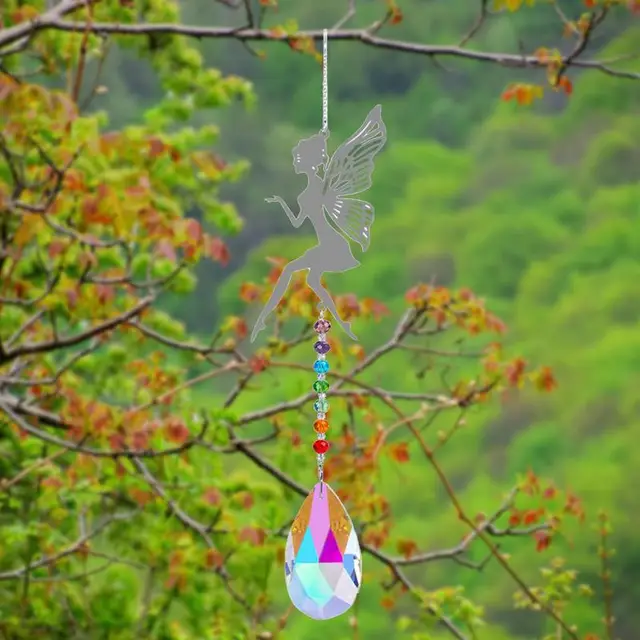 Crystal Car Függő Dísz Díszes Napfényes Üvegablak Napsütő Kristály Autó Medálok A Visszapillantó Tükörhez - Image 5