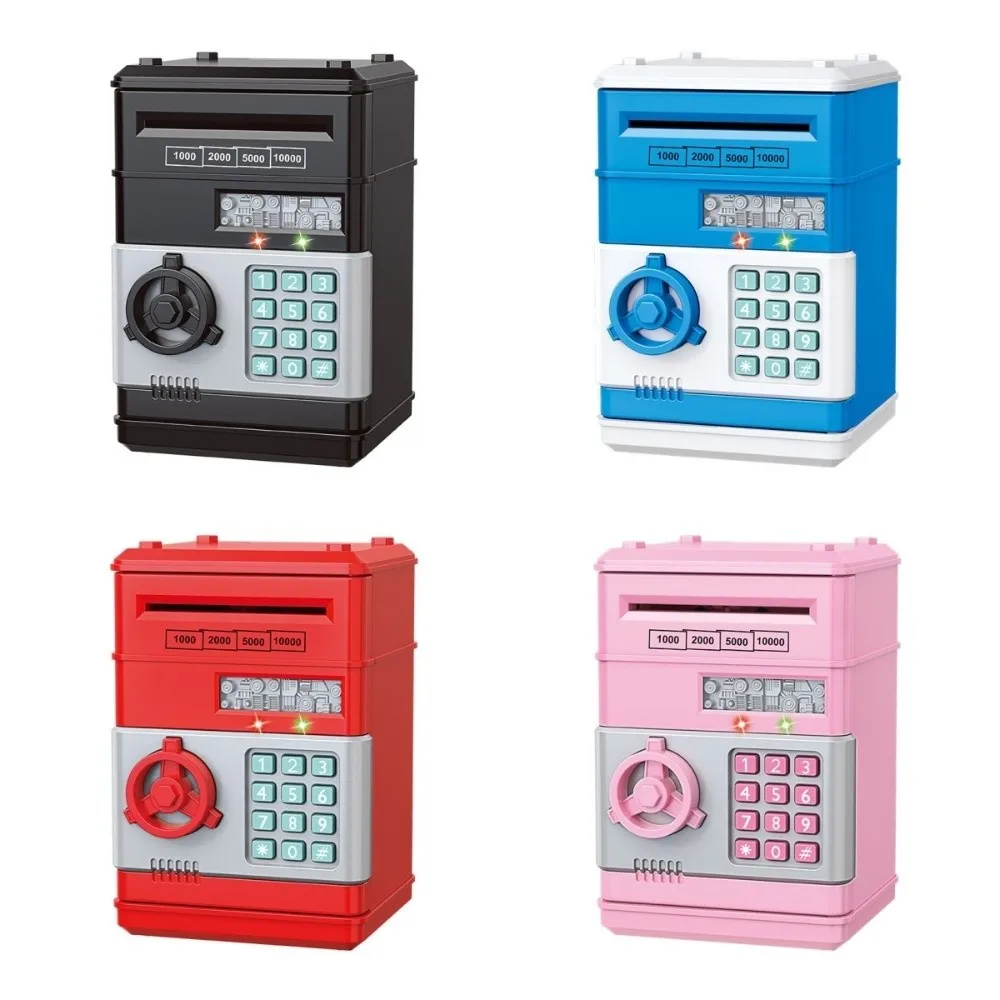 Electronic Lock Electronic Money Safe Box LED Display Digital Keypad Children Saving Pot Battery Operated Password Protection