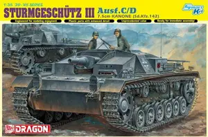 Набор моделей DRAGON 6851 1/35 STURMGESCHUTZ 7,5 см KANONE Ausf.C/D