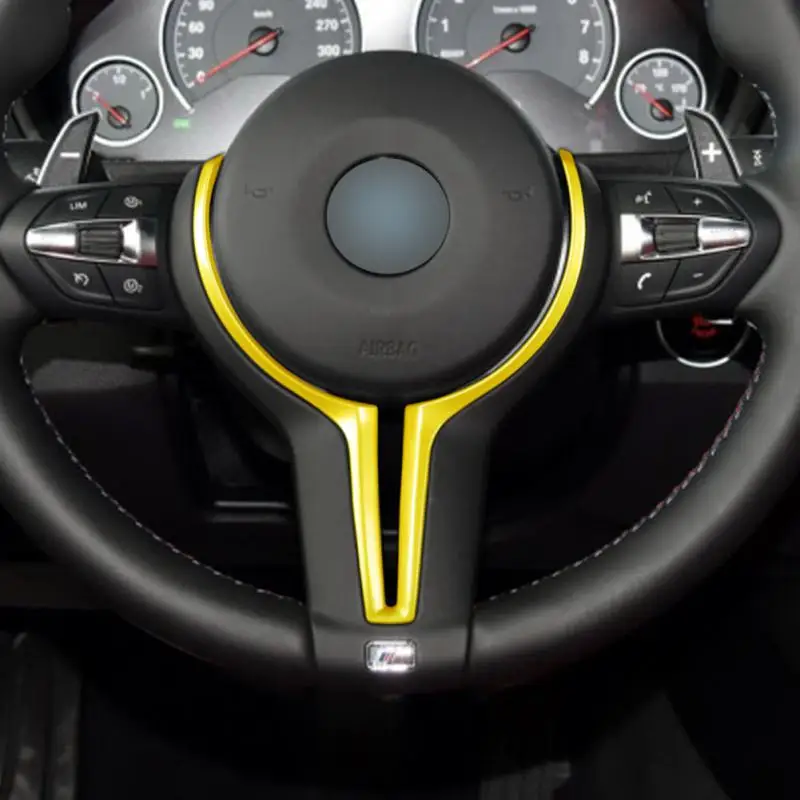 

Replacement Steering Wheel Trim For F20 F22 F30 F31 F32 F33 F35 F36 F10 F06 F12 F13 F15 F16 Carbon Fiber Red Blue Black