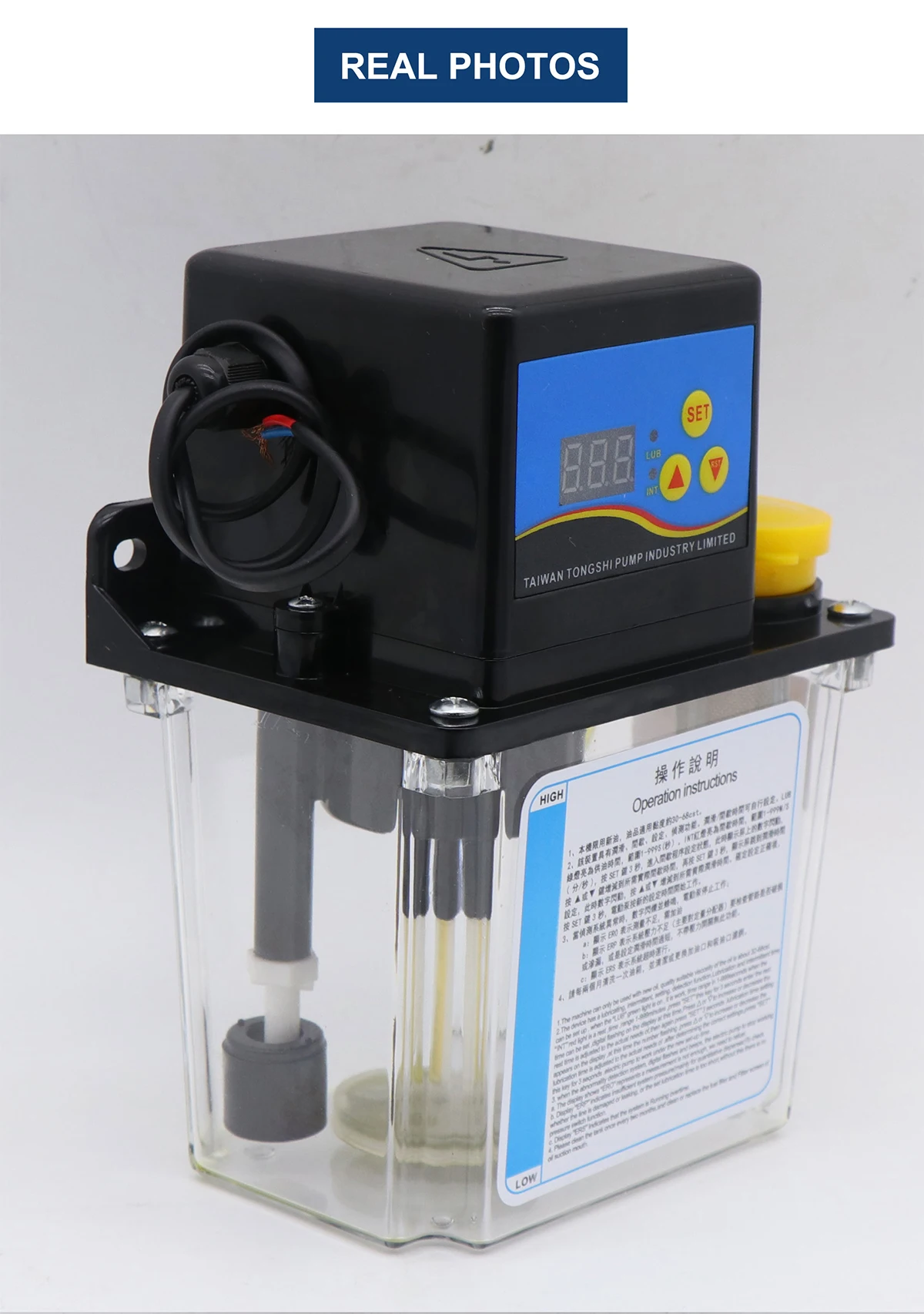 1l elektrische automatische Schmieröl pumpe 110V 220V 2l CNC-Schmier pumpe für CNC-Gravier maschine 4mm 6mm – Detail 10