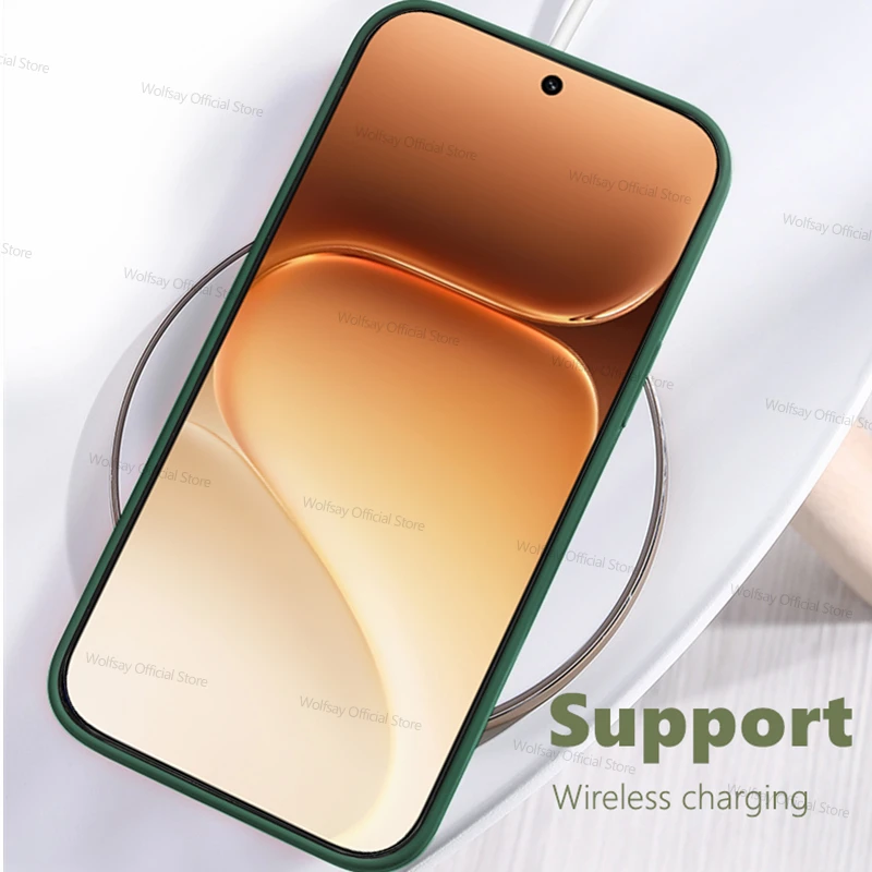 Luxury Shockproof Liquid Silicone Phone Case with TPU Bumper - Enhanced Protection