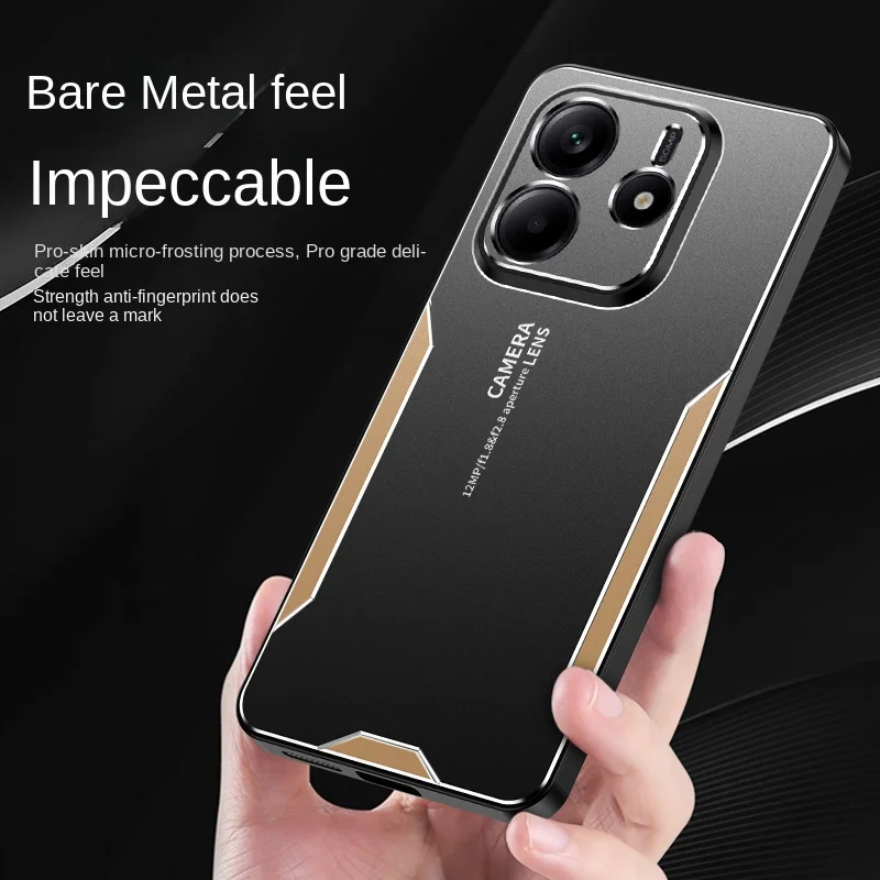 Hard Aluminum Alloy + PC Shockproof Protective Back Cover