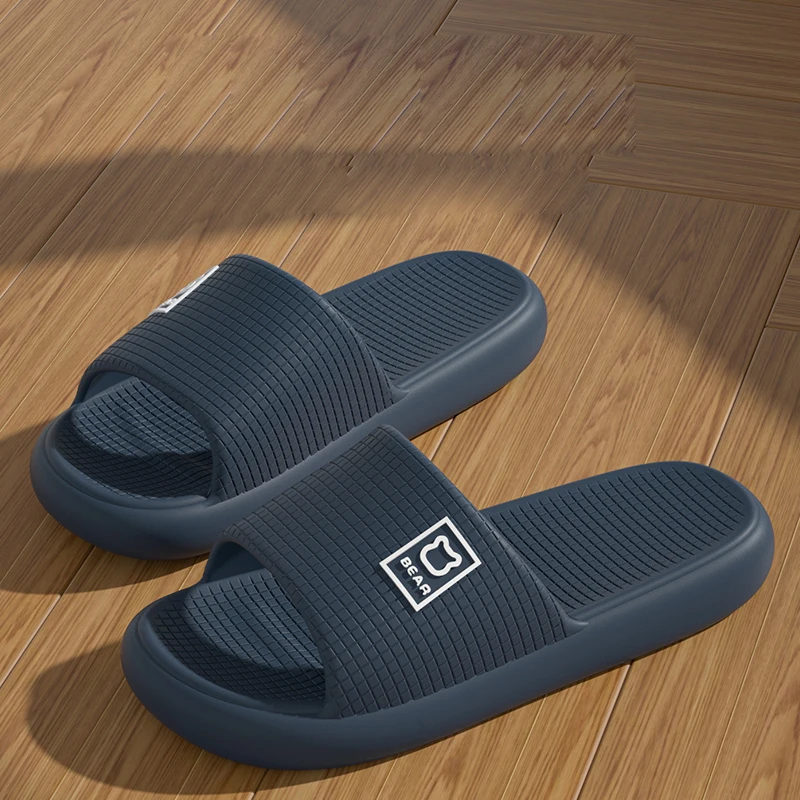 Summer Slippers Fashion Concise Couple Home Shoes Non-slip Slides for Women Men