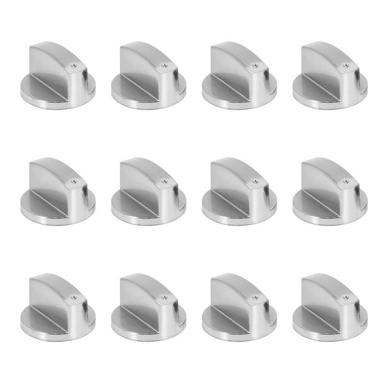 

Top Sale Stoves Cooker Knobs,Oven Knob(12Pcs),6Mm Universal Silver Gas Stove Control Knobs Adaptors Oven Rotary Switch