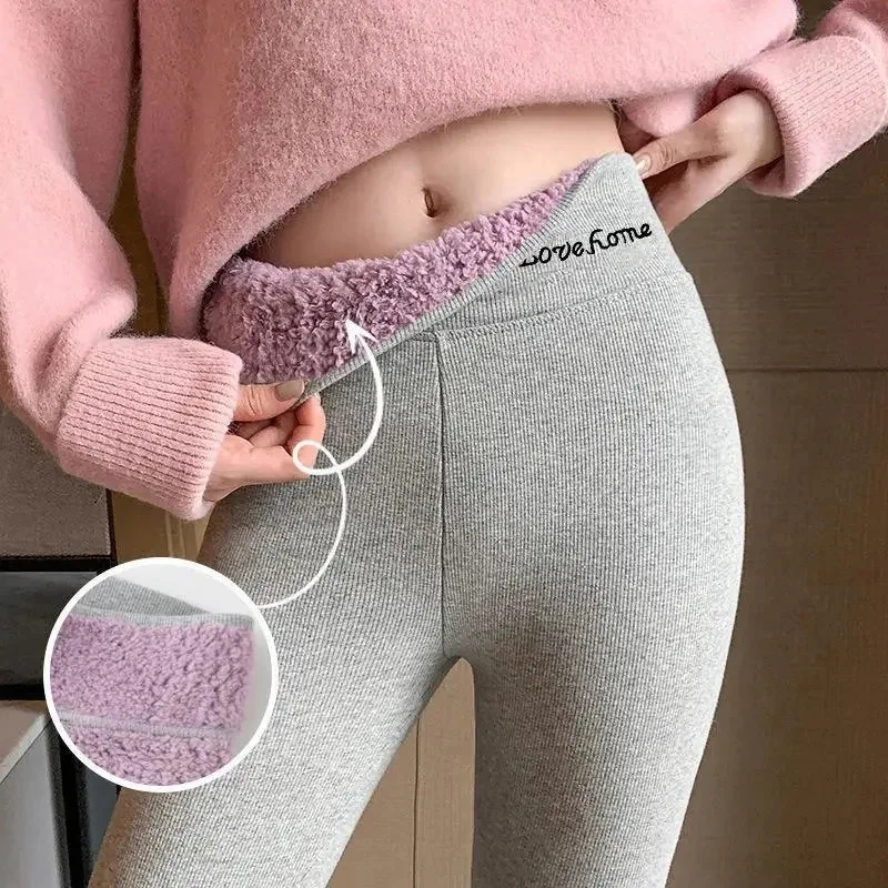 Womens Winter Leggings High Waist Fleece Warm