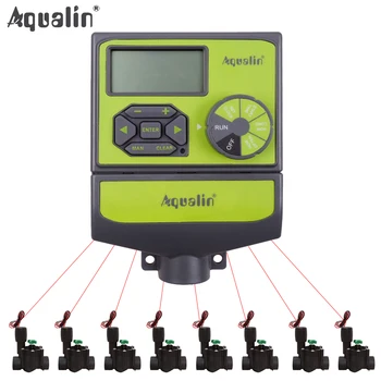 8 Stations Garden Automatic Irrigation DC 3V Input Controller Water Timer Watering System Used with 9-12 V DC Valve  #10467 1