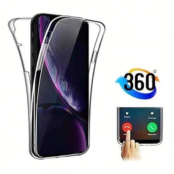 Custodia completa da 360 gradi per Samsung Galaxy A55 A54 A25 A36 A56 A06 A16 A26 A35 A15 A34 5G Custodia protettiva bifacciale per telefono