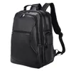 Thick cowhide backpack 17 " laptop backpacks cowskin computer bag business travel leather backpack men's bagpack Big Capacity 6
