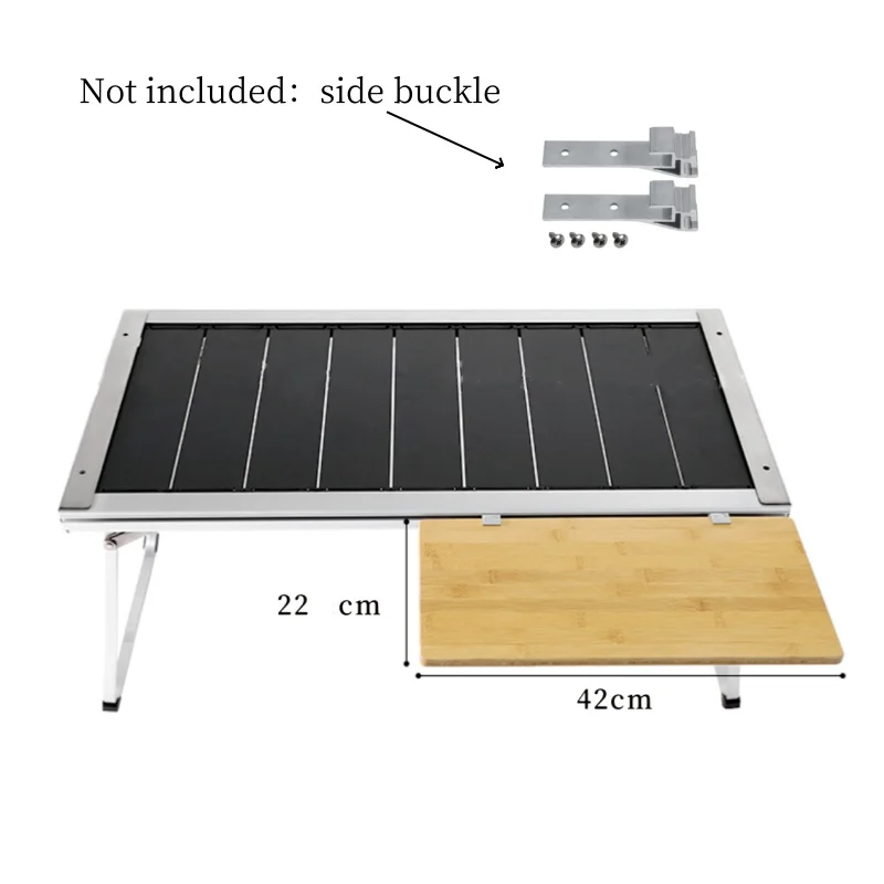 Description Picture 6 of itemIGT Table Extension Side Board 12mm Bamboo Camping IGT Table Side Extension S M L Size Board Outdoor IGT Table Accessories