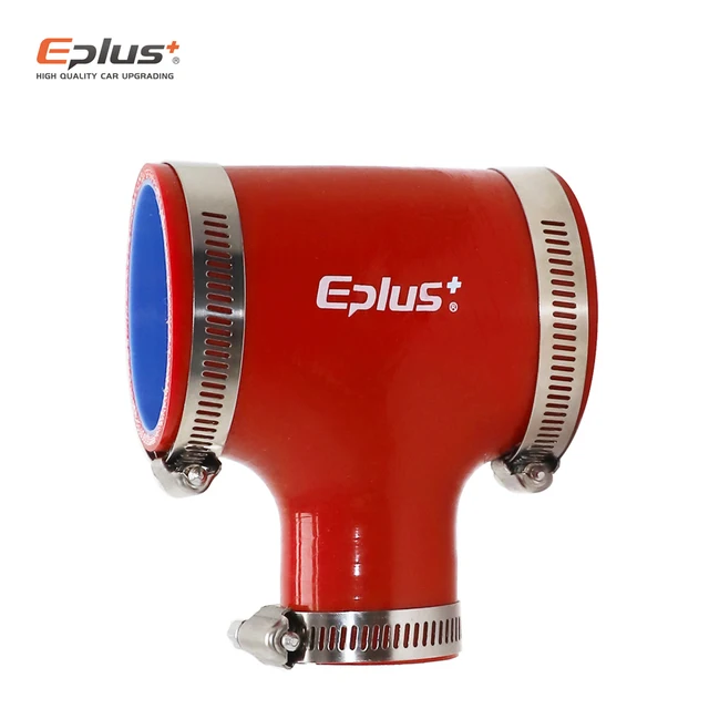 ท่อซิลิกาเจล ท่อซิลิโคนอเนกประสงค์ ท่อรูปตัว T ข้อต่อท่อ 3 ทาง ข้อต่อท่อ ทนต่ออุณหภูมิสูง สีแดง 1