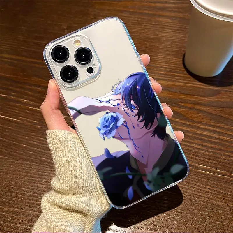 Blue Lock X Yoichi Isagi Cool Anime Transparent Phone Case