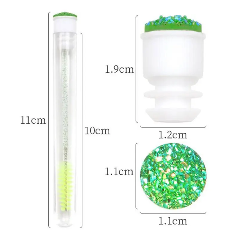1Pcs Reusable Eyelash Brush With Dustproof Tube Portable Mascara Applicator False Eye Lash Eyebrow Brush Daily Makeup Tool eyelashes brush,eyelashes brush comb