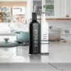 500ml 17oz Oil and Vinegar Dispenser Set with Caddy Holder Vinegar Bottle Black & White Dispenser Bottle Glass Set for Farmhouse 3