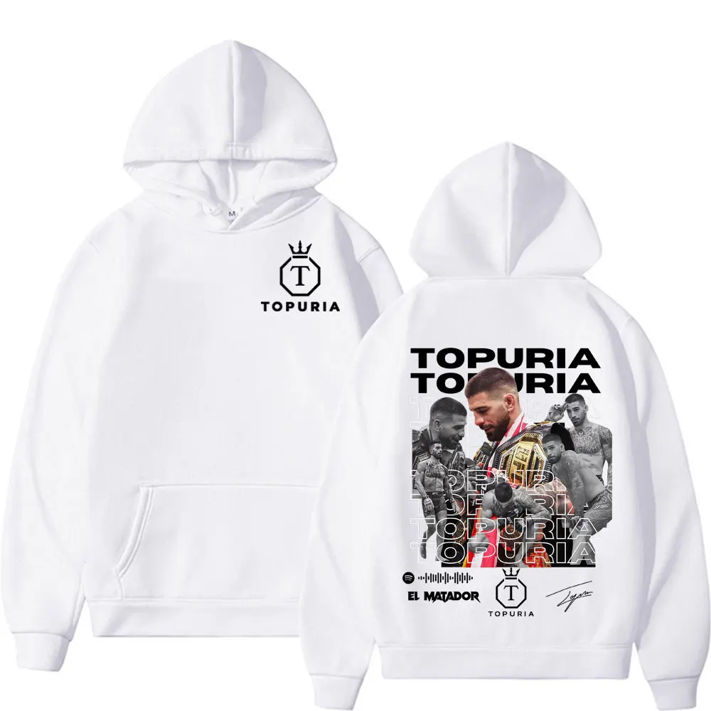 El Matador Ilia Topuria Vintage Grafik Hoodies Herrenbekleidung Mode Gothic Übergroßer Hoodie Lässige Fleece Komfort Sweatshirts – Detail 7