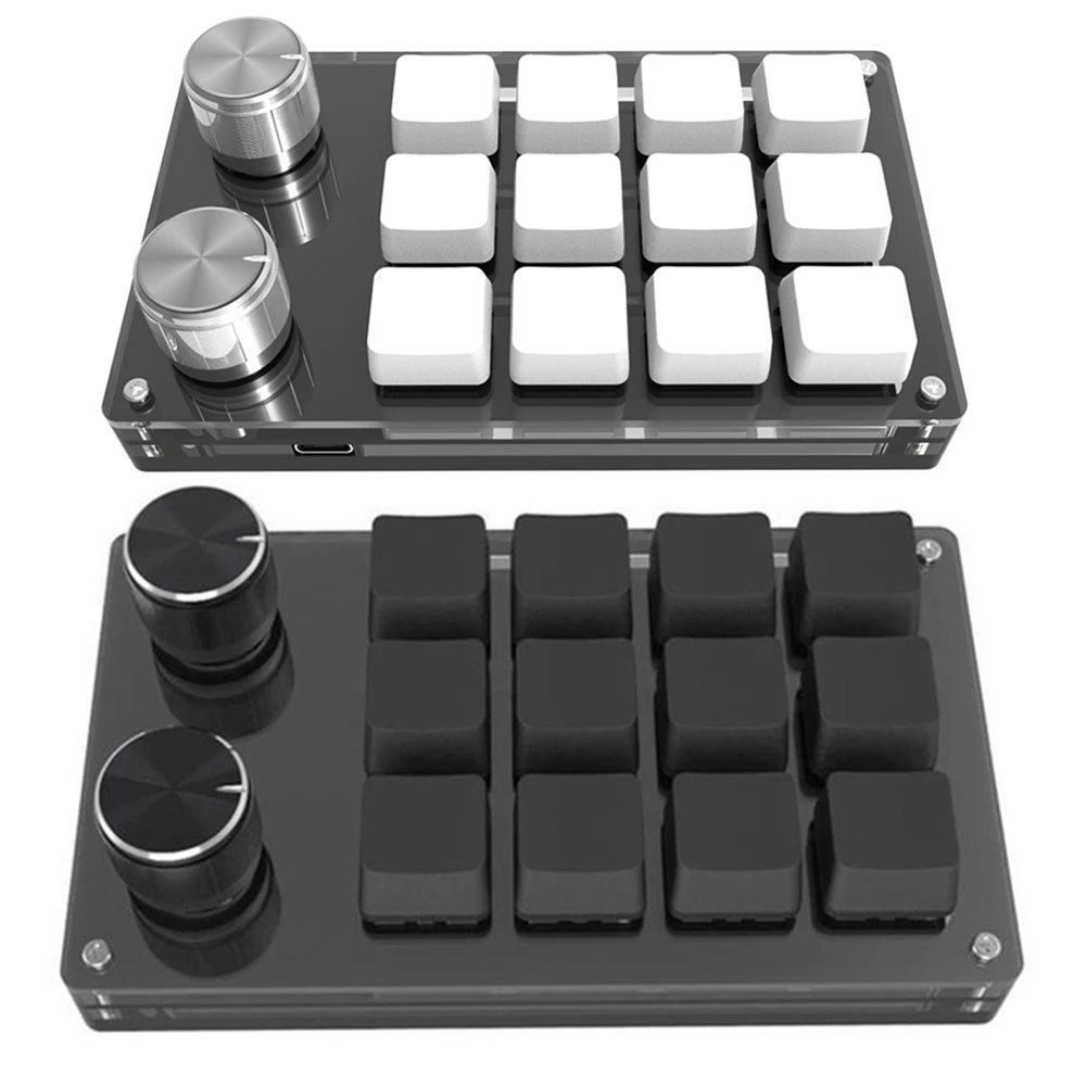 Ecarke Teclado Para Juegos De 2 Teclas, Mini Teclado USB De