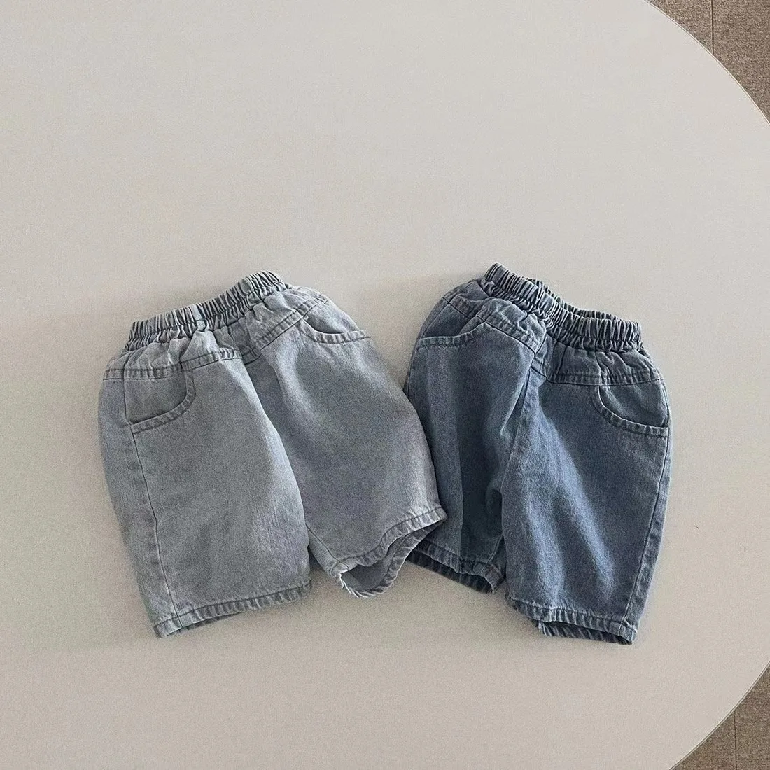 

2023 Summer New Baby Denim Shorts Fashion Boy Girl Loose Shorts Children Short Jeans Infant Toddler High Waist Pants Clothes