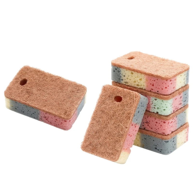 

Dishwashing Scouring Pads Cleaning Cloth Pot Washing Sponges Double-sided Clean Drop Shipping