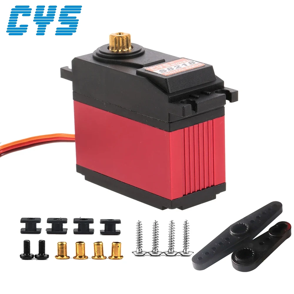 CYS-S8218 S8218 6.0-7.4V 40kg HV Metal Gear Digital Servo Compatible With Futaba JR Plug For 1:5 RC Car Truck Robot Toy