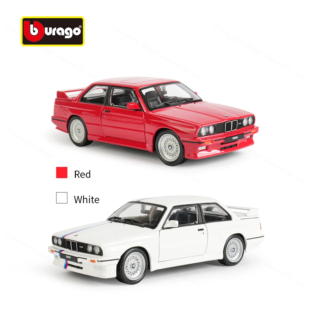 Bburago 1:24 BMW M3 (E30) 1988 Static Die Cast Vehicles
