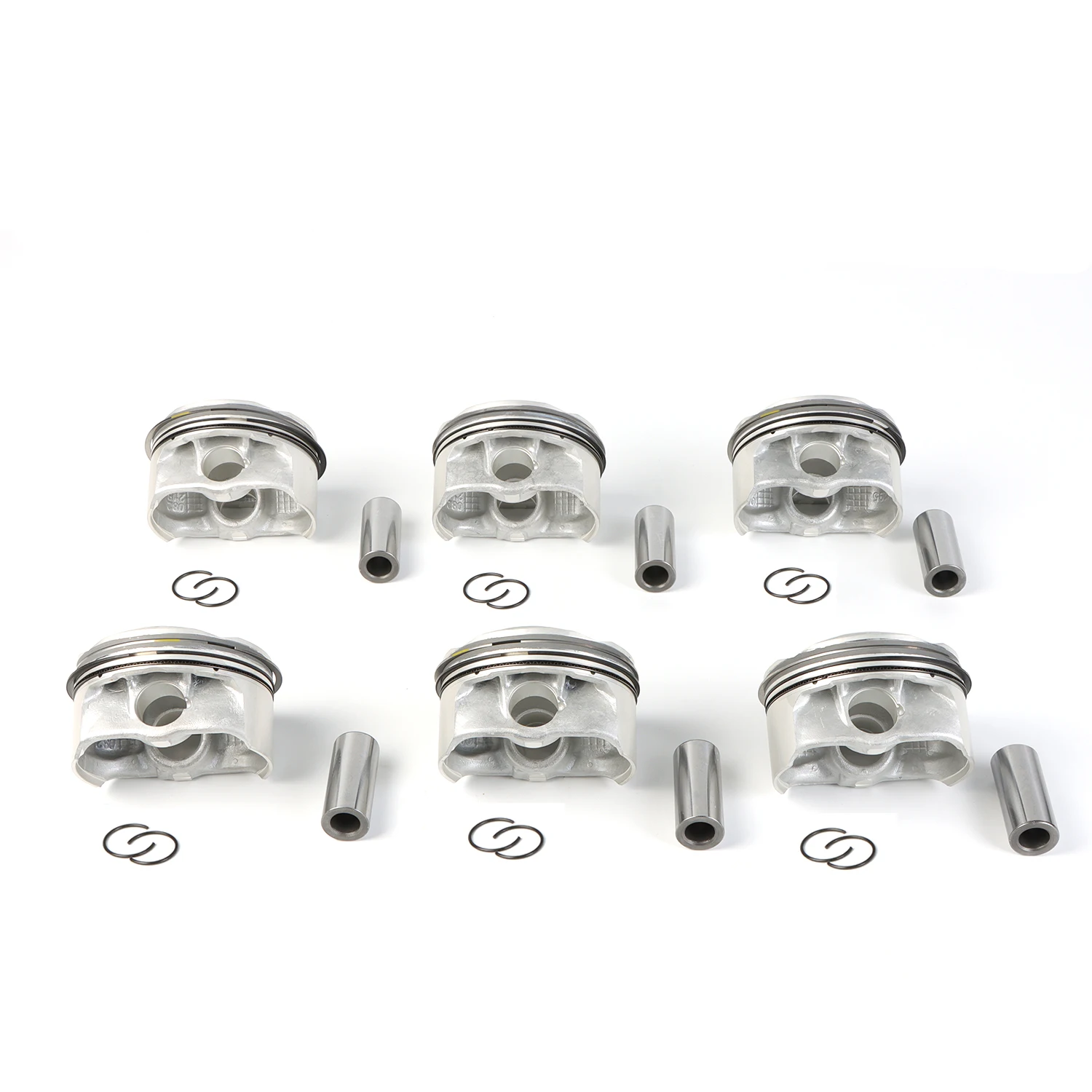 N52B25 6X Pistons Rings Set STD &Phi;82mm 11257612982 For BMW 323i 325xi 523i 525i X1 X3 Z4 E90 E91 E92 E84 Compression ratio 11:1