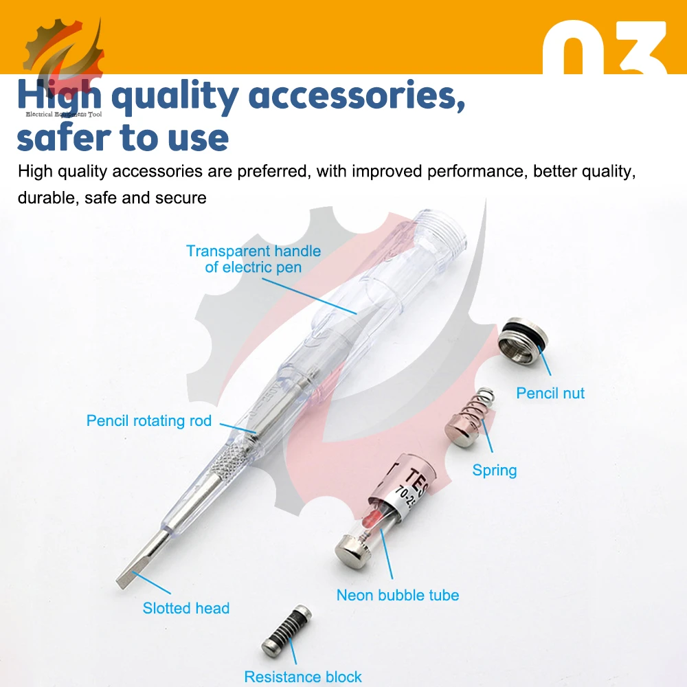 70-250V IP56 Waterproof Voltage Tester Induced Electric Pen Detector  Screwdriver Probe Test Pen - Price history & Review, AliExpress Seller -  beautifu & Healthy Store