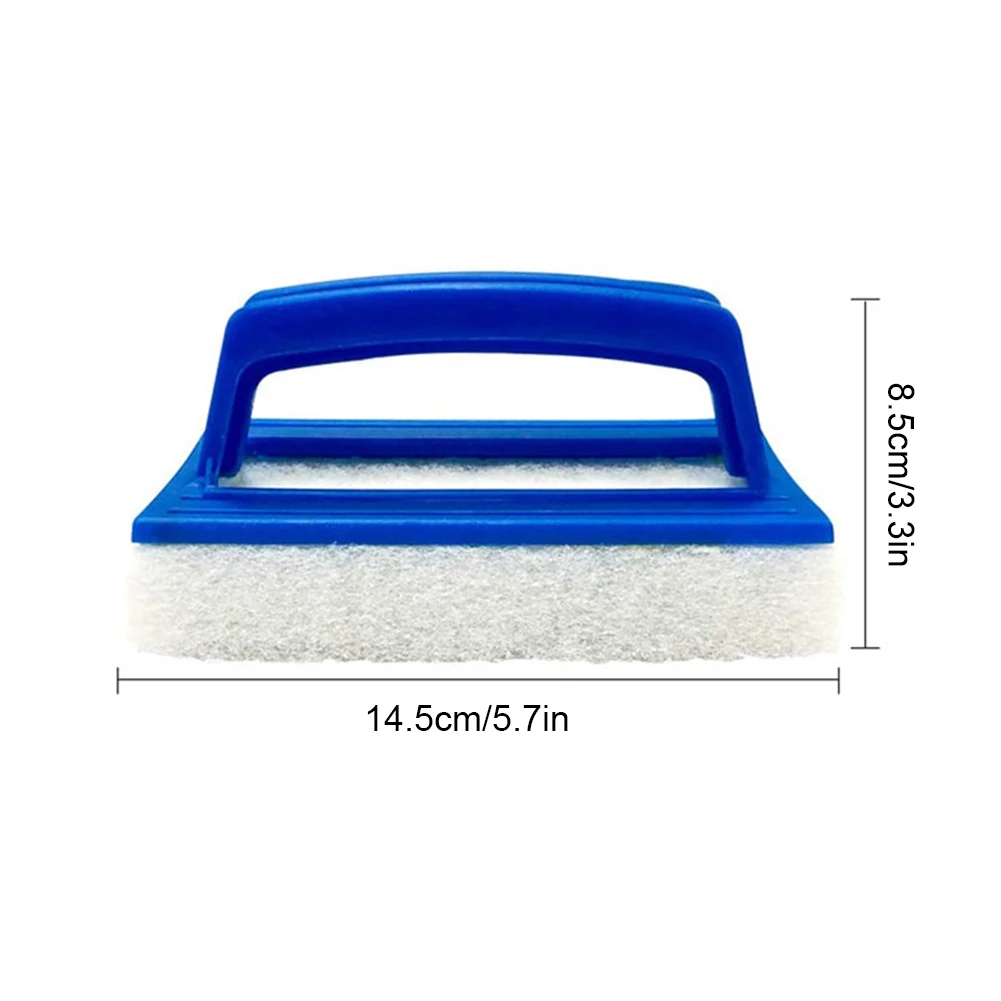 Sponge Brush Pools Cleaner with Handle Handheld Pool Scrub Brush Pool Surface Cleaning Scrubber for Pool Tile Grout Walls
