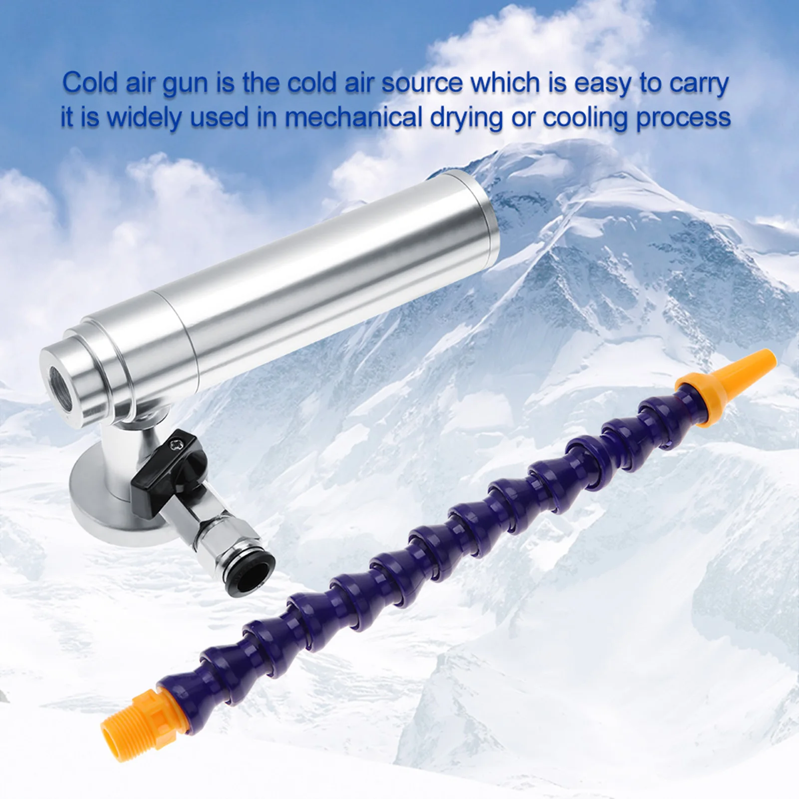 160mm Cold Air Gun Dry Cooling Airflow Machine With Flexible Tube(with insulated pipe) 3