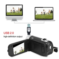 1020mAh DH‑90 16X Digital Zoom 2.7 Inch Colourful Display Screen High Definition Camera Image Video Shooting Camcorder US Plug - Image 4