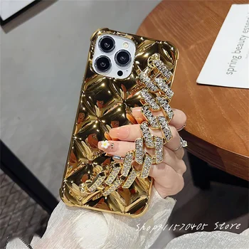 Luxury Korean Plating Rhombus iPhone Case