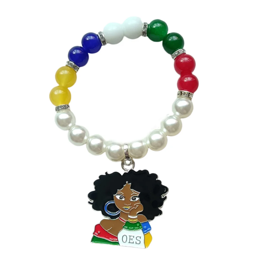 Braccialetto Elastico Di Fascino Della Testa Di Bellezza Del Club Dell'Amicizia Del Campus Dell'Associazione Della Stella Orientale Personalizzato Fai