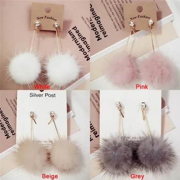 1Pair Long Drop Earrings 1