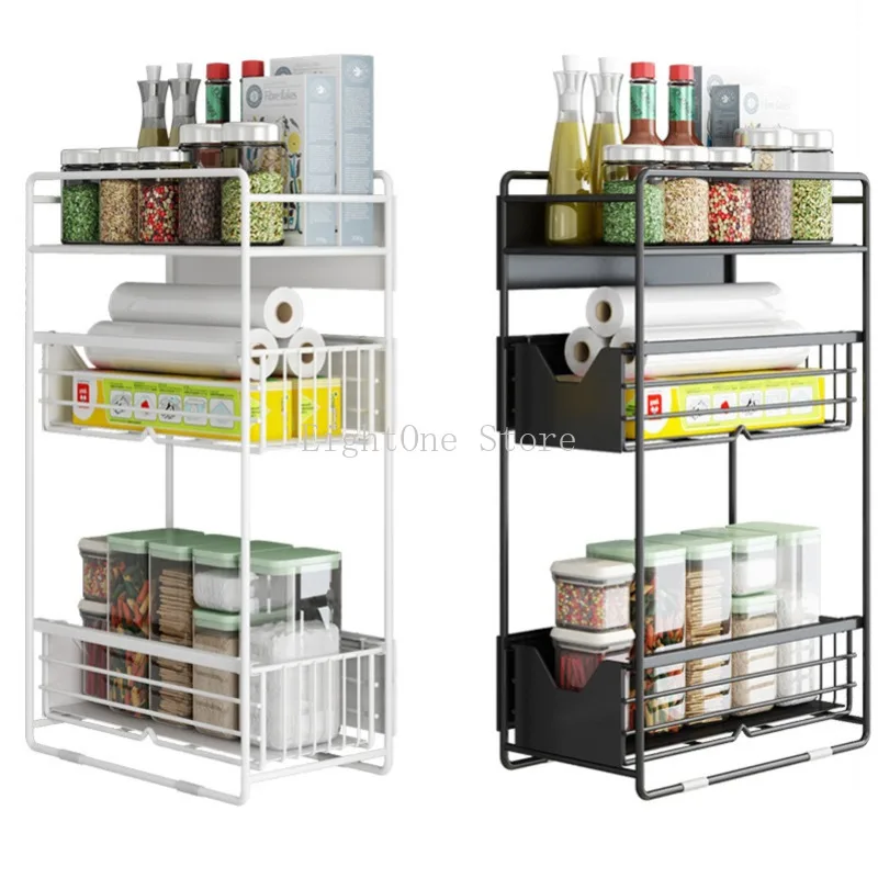 

Выдвижной кухонный Органайзер с сильной нагрузкой, обработка поверхности и краски, магнитное всасывание, рефрижератор шкаф для хранения углеродистая сталь