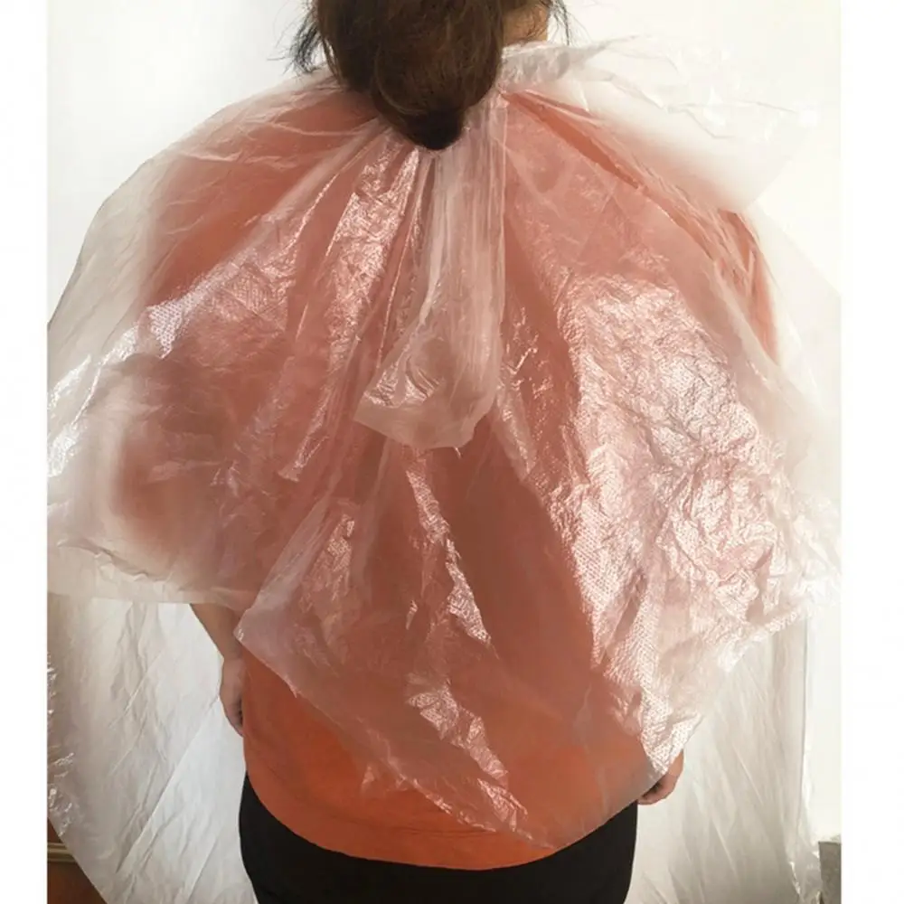 Household 50Pcs Anti-staining Disposable Barbers Cape Hairdressing Apron Supplies Hair Coloring Products 5