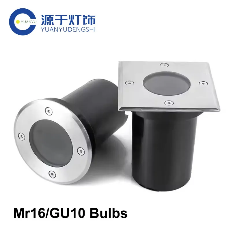 GU10/Mr16 LED Underground Light Round/Square Floor Lamp Outdoor IP65 Ground Spot Landscape Garden Path Buried Lamp led underground light