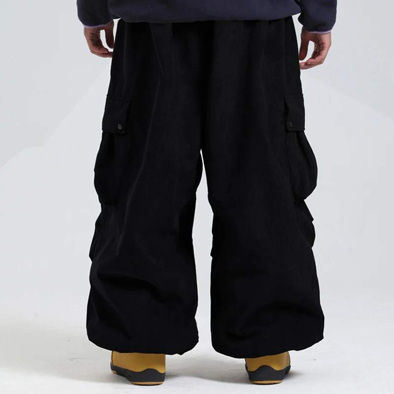 Calça Neve GSOU SNOW - Unissex, Larga, Impermeável, Isolada Térmica