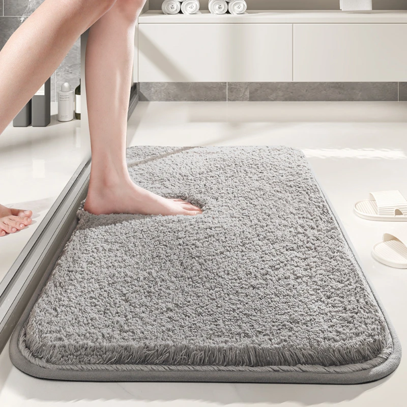 

Simple Home Bathroom Entrance Doorway Floor Mat Thick Water-absorbent Foot Mat Household Bathroom Non-slip Mats