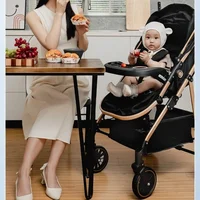 Poussette 3-en-1, poussette à quatre roues High Land-Scape avec confort pour bébé, poussette pour bébé de 0 à 3 ans, meilleures poussettes légères 2
