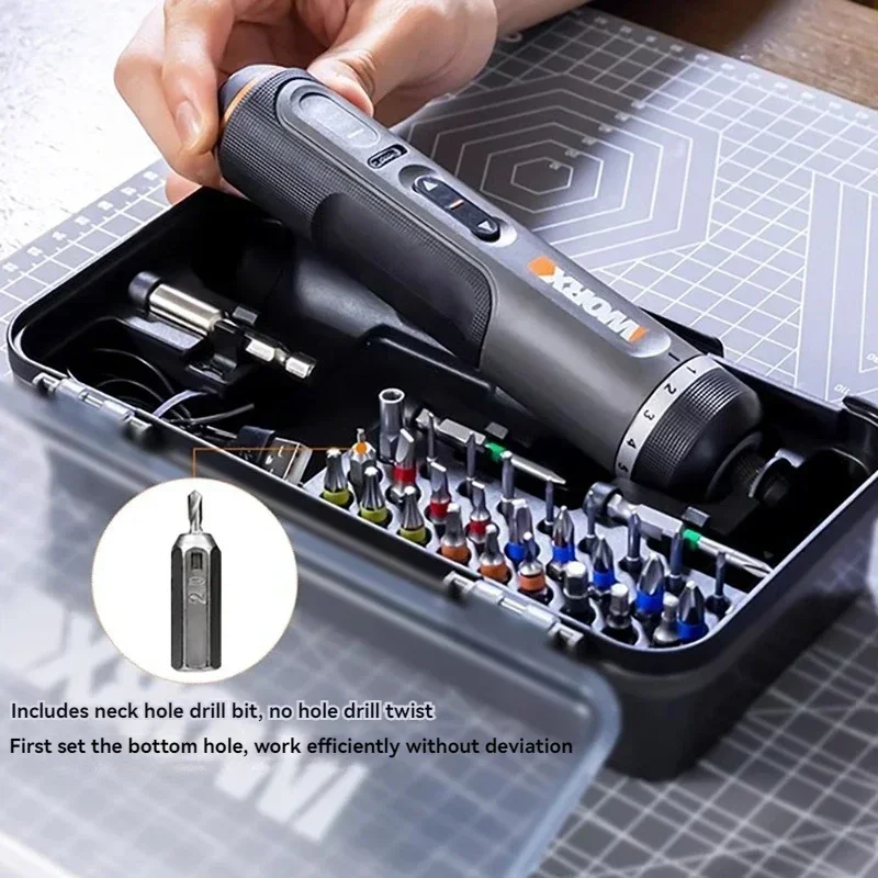 YoupinWorx 전기 스크루 드라이버 세트, 스마트 전기 무선 USB 핸들, 충전식 도구, 30 비트 세트, 4V