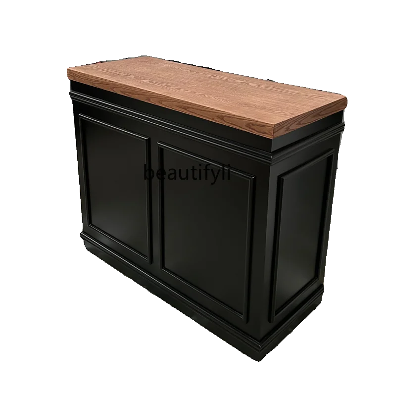 

Clothing Store Bar Paint Cashier Desk Beauty Salon Company Reception Desk Women's Clothing Store Counter