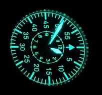 Pilot Automatic Watch With Super BGW9 Luminous Dial Stainless Steel Case  Sapphire Crystal High Grade Genuine Leather Strap