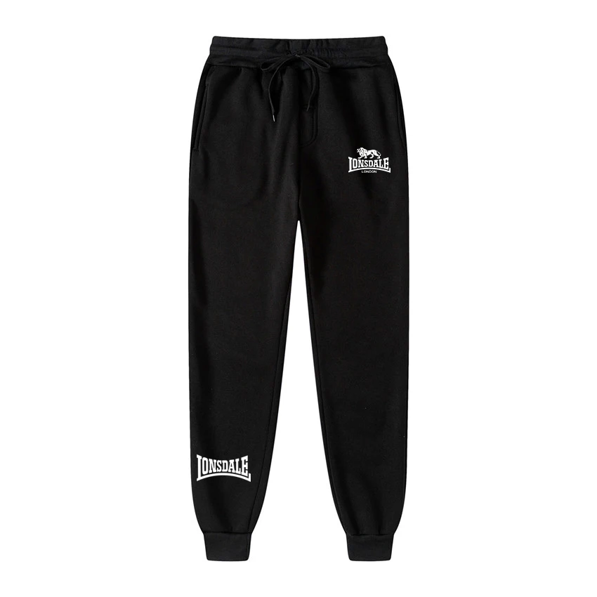 

LONSDALE Printed running pants Men's spring Fall drawstring pants Street style sweatpants Fitness solid sweatpants