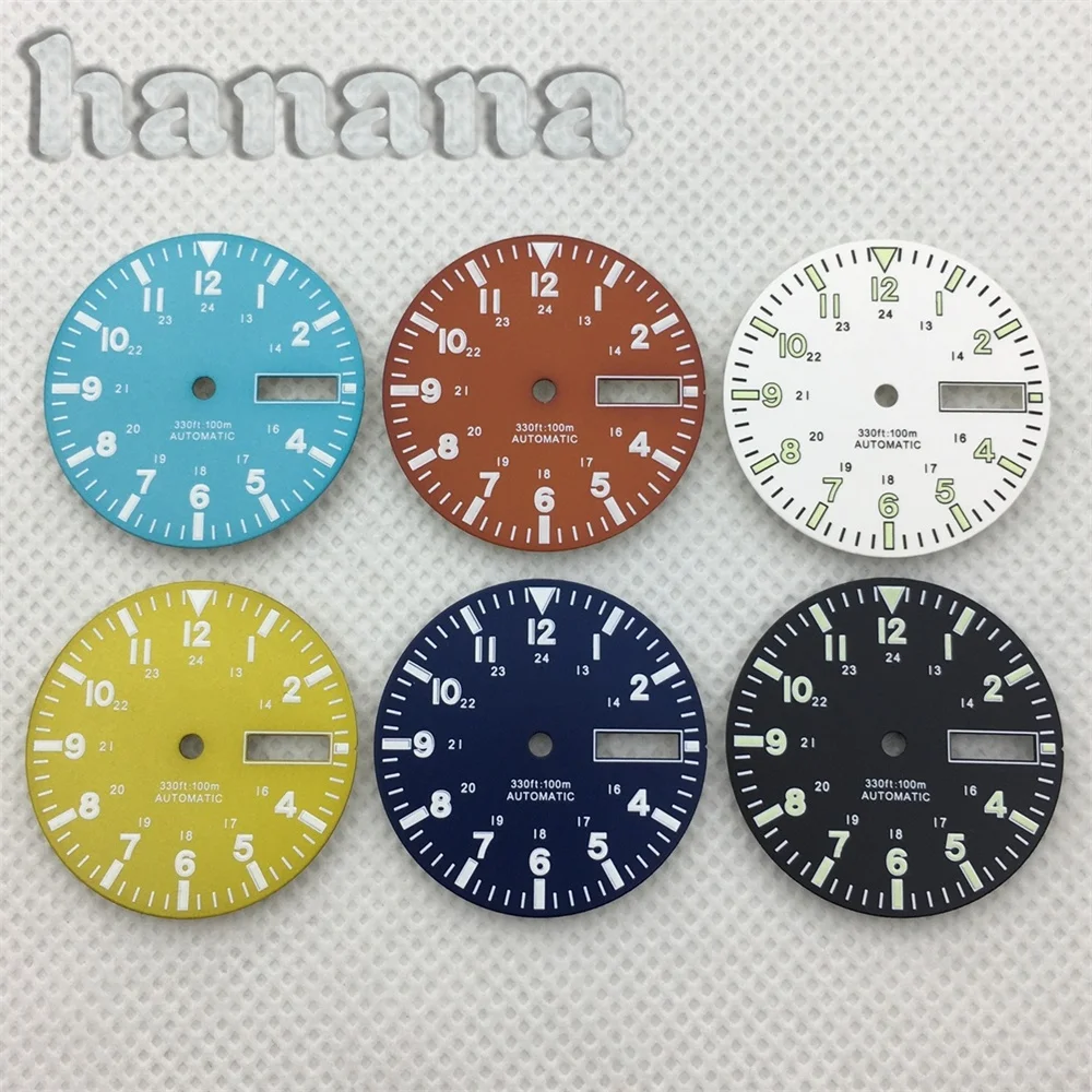 Multicolor C3 Luminous Dual Date Calendar Dial - Black & White with Red, Yellow, Blue Accents - Men's Watch Accessory