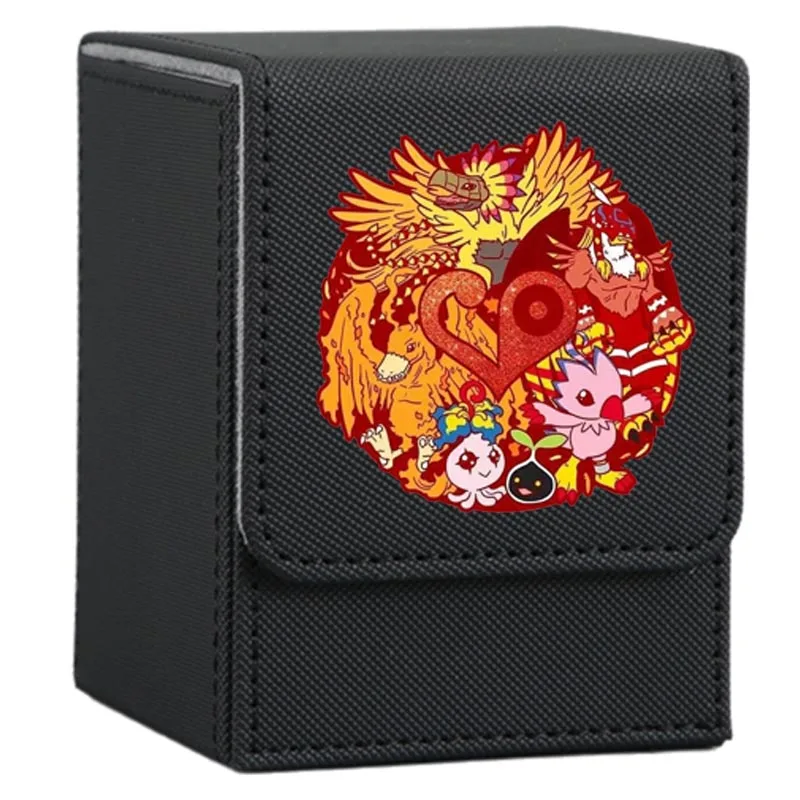 Digimon Adventure Leather Card Case - Anime Toy Figures Collection Storage Box