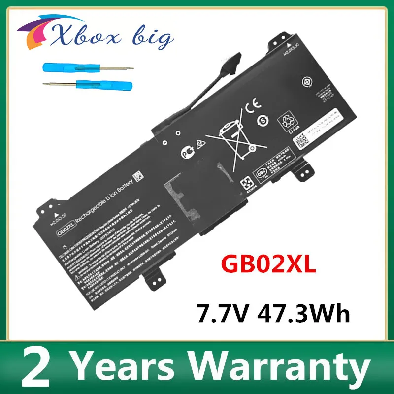 

NEW GB02XL Laptop Battery For HP HSTNN-IB8W CHROMEBOOK X360 11 G2 EE L42550-2C1 L42583-005 7.7V 47.3Wh