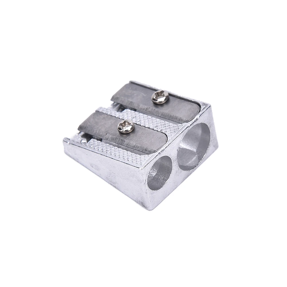 Pencil Sharpener 3pcs Sliver Hand Metal Pencil Sharpener Metal Drawing Writing Learning Tools School Accessory