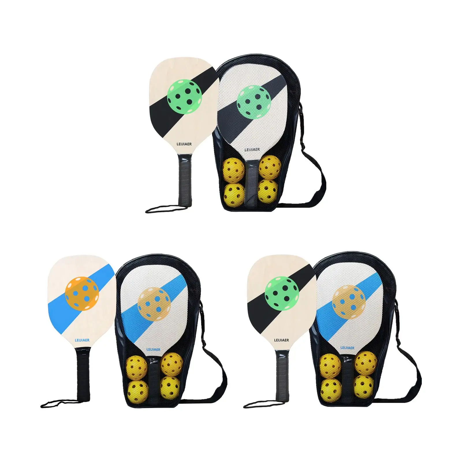 

Pickleball Rackets Comfort Grip Portable Pickleball Rackets with Storage Bag