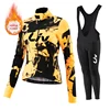 Liv Women Team Winter Fleece Long Sleeve Cycling Jersey Set Mountian Bicycle Clothes Wear Ropa Ciclismo Racing Bike Jersey Suit 5