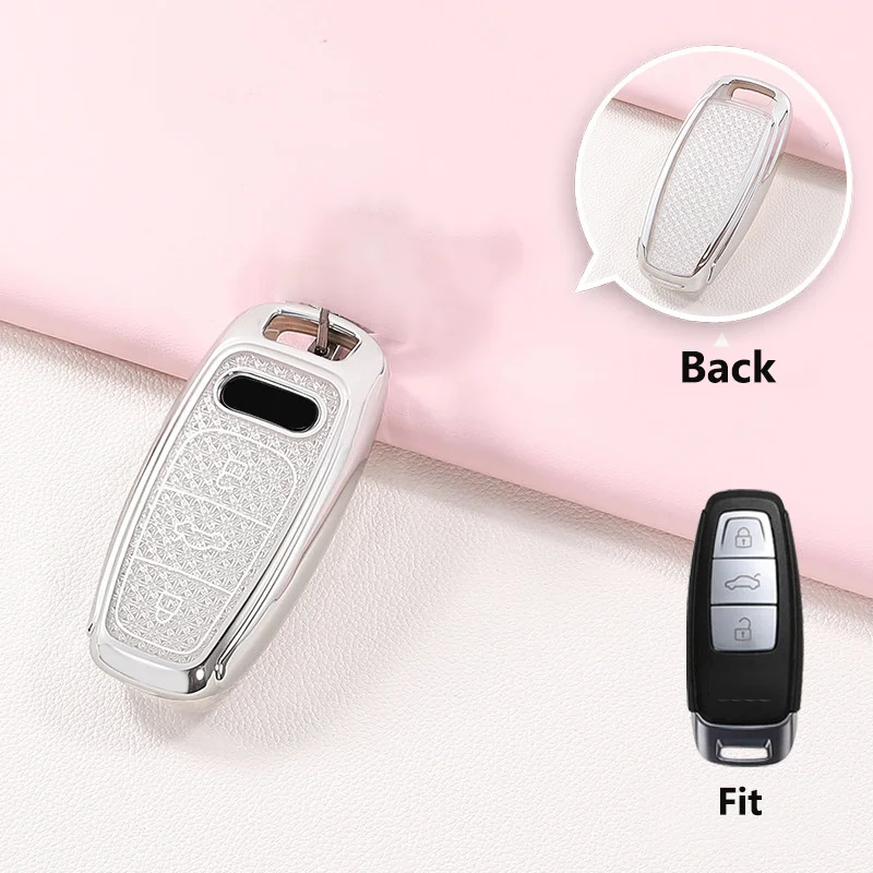Premium Crystal TPU Key Case – Sleek Protective Key Fob Cover in Transparent Design