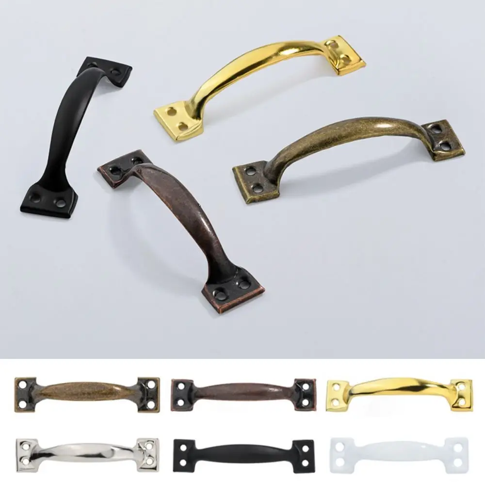 1Pc Barn Door Handle With Bow-Shaped Furniture Gate Handle for Sliding Barn Doors Garages Sheds Knobs Cupboard Hardware Pull
